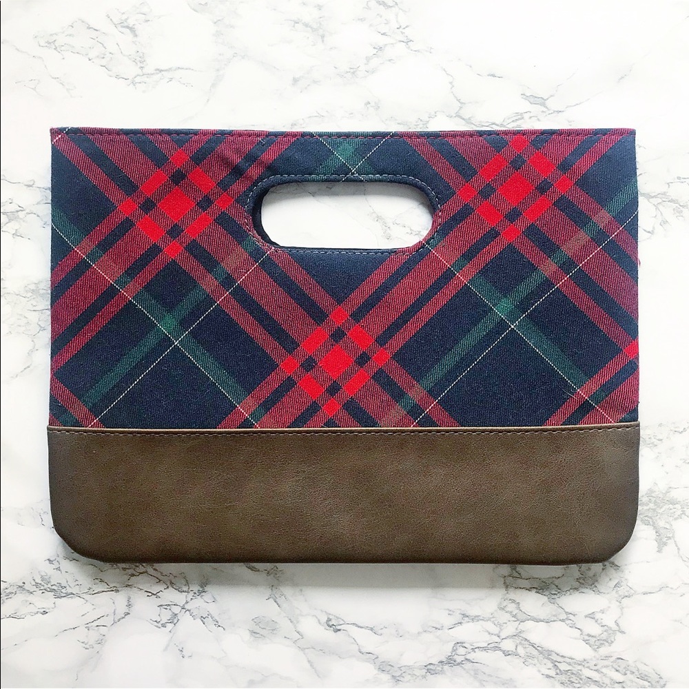Plaid Tartan Clutch Bag 🤩❤️💙💚